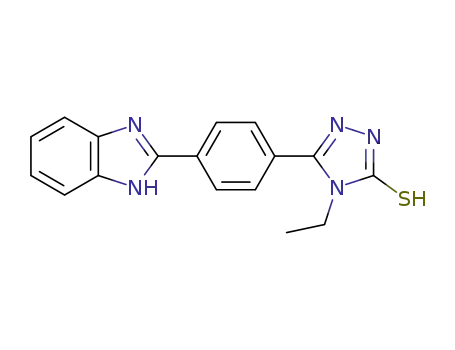 5-(4-(1H-benzimidazol-2-yl)phenyl)-4-ethyl-4H-1,2,4-triazole-3-thiol