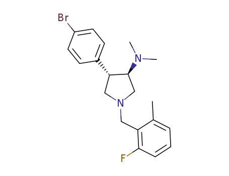 (3R,4S)-4-(4-bromophenyl)-1-(2-fluoro-6-methylbenzyl)-N,N-dimethylpyrrolidin-3-amine