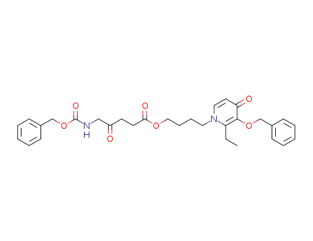 4-(3-(benzyloxy)-2-ethyl-4-oxopyridin-1(4H)-yl)butyl 5-(((benzyloxy)carbonyl)amino)-4-oxopentanoate