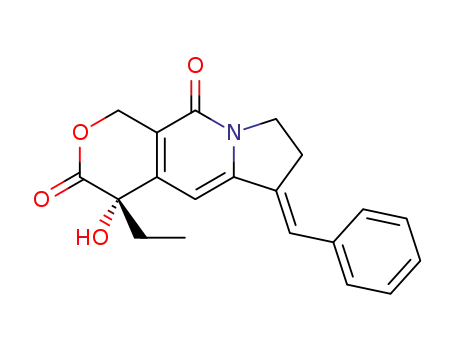 (S,E)-6-benzylidene-4-ethyl-4-hydroxy-7,8-dihydro-1H-pyrano[3,4-f]indolizine-3,10(4H,6H)-dione