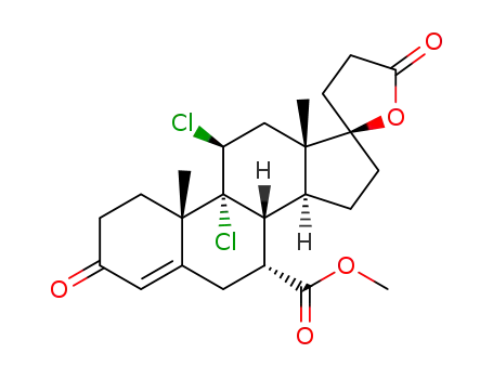 9,11β-dichloro-7α-(methoxycarbonyl)-3-oxo-17α-pregn-4-ene-21,17-carbolactone