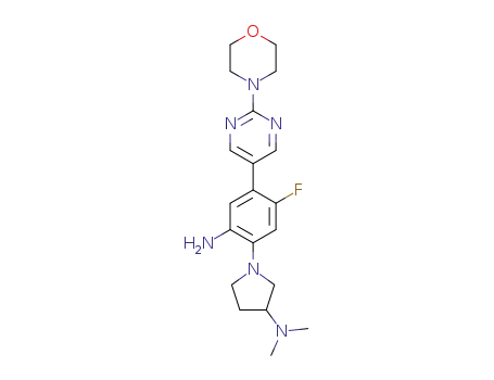 1-(2-amino-5-fluoro-4-(2-morpholinopyrimidin-5-yl)phenyl)-N,N-dimethylpyrrolidin-3-amine