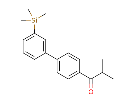 2-methyl-1-[3′-(trimethylsilyl)[1,1′-biphenyl]-4-yl]propan-1-one