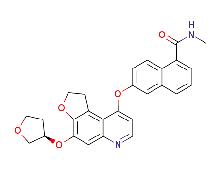 (R)-6-((4-((tetrahydrofuran-3-yl)oxy)-1,2-dihydrofuro[3,2-f] quinolin-9-yl)oxy)-Ν-methyl-1-naphthamide