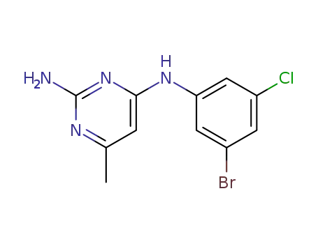 N4-(3-bromo-5-chlorophenyl)-6-methylpyrimidine-2,4-diamine