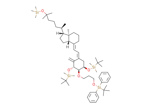 ((1R,2R,3R,Z)-2-(3-(tert-butyldiphenylsilyloxy)propoxy)-5-((E)-2-((1R,3aS,7aR)-7a-methyl-1-((R)-6-methyl-6-(trimethylsilyloxy)heptan-2-yl)dihydro-1H-indene-4(2H,5H,6H,7H,7aH)-ylidene)ethylidene)-4-methylene cyclohexane-1,3-diyl)bis(oxy)bis(tert-butyldimethylsilane)