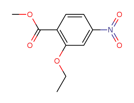 Molecular Structure of 24091-87-0 (Benzoic acid, 2-ethoxy-4-nitro-, methyl ester)