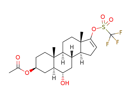 3β-acetoxy-6α-hydroxy-5α-androst-16-en-17-yl trifluoromethanesulfonate