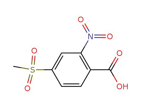 Molecular Structure of 110964-79-9 (2-Nitro-4-methylsulfonylbenzoic acid)