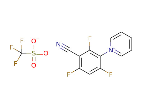 1-(3-cyano-2,4,6-trifluorophenyl)pyridin-1-ium trifluoromethanesulfonate