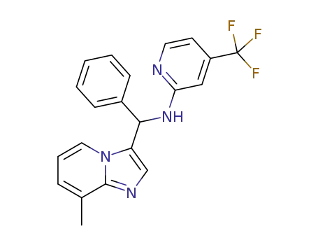 N-((8-methylimidazo[1,2-a]pyridin-3-yl)(phenyl)methyl)-4-(trifluoromethyl)pyridin-2-amine