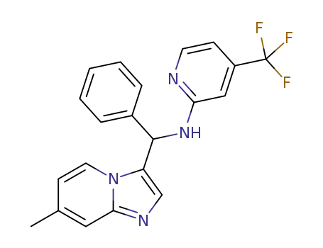 N-((7-methylimidazo[1,2-a]pyridin-3-yl)(phenyl)methyl)-4-(trifluoromethyl)pyridin-2-amine