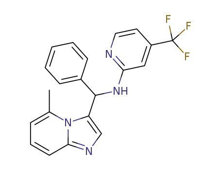 N-((5-methylimidazo[1,2-a]pyridin-3-yl)(phenyl)methyl)-4-(trifluoromethyl)pyridin-2-amine