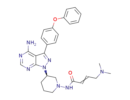 N-(3-(4-amino-3-(4-phenoxyphenyl)-1H-pyrazolo[3,4-d]pyrimidin-1-yl)piperidin-1-yl)-4-(dimethylamino)but-2-enamide