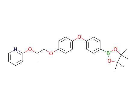 2-((1-(4-(4-(4,4,5,5-tetramethyl-1,3,2-dioxaborolan-2-yl)phenoxy)phenoxy)propan-2-yl)oxy)pyridine
