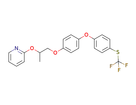 2-((1-(4-(4-((trifluoromethyl)thio)phenoxy)phenoxy)propan-2-yl)oxy)pyridine