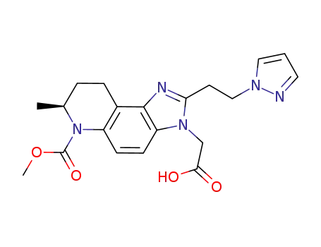 (S)-2-(2-(2-(1H-pyrazol-1-yl)ethyl)-6-(methoxycarbonyl)-7-methyl-6,7,8,9-tetrahydro-3H-imidazo[4,5-f]quinolin-3-yl)acetic acid