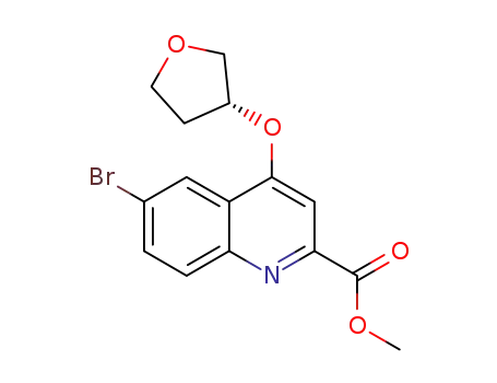 methyl (R)-6-bromo-4-((tetrahydrofuran-3-yl)oxy)quinoline-2-carboxylate