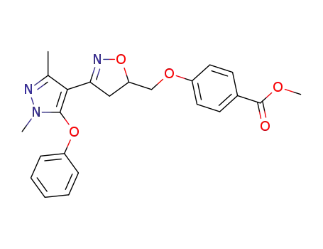 methyl 4-{[3-(1,3-dimethyl-5-phenoxy-1H-pyrazol-4-yl)-4,5-dihydroisoxazol-5-yl]methoxy}benzoate