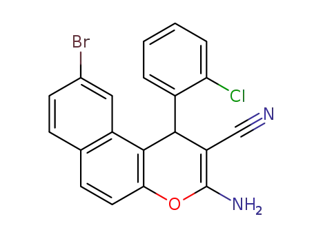 3-amino-9-bromo-1-(2-chlorophenyl)-1H-benzo[f]chromene-2-carbonitrile