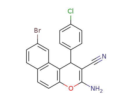 3-amino-9-bromo-1-(4-chlorophenyl)-1H-benzo[f]chromene-2-carbonitrile