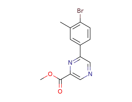 methyl 6-(4-bromo-3-methylphenyl)pyrazine-2-carboxylate
