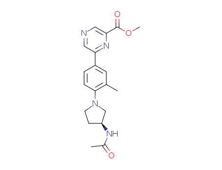 methyl 6-[4-[(3S)-3-acetamidopyrrolidin-1-yl]-3-methylphenyl]pyrazine-2-carboxylate