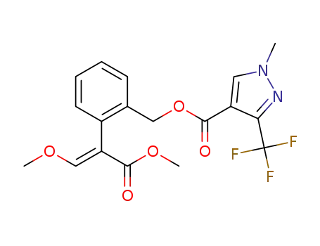 (E)-2-(1,3-dimethoxy-3-oxoprop-1-en-2-yl)benzyl 1-methyl-3-(trifluoromethyl)-1H-pyrazole-4-carboxylate