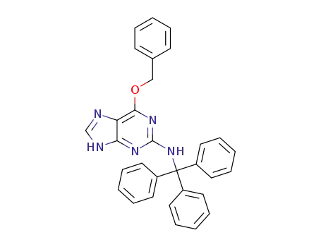 2-[(triphenylmethyl)amino]-6-benzyloxy-9H-purine