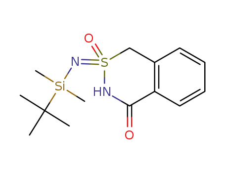 2-((tert-butyldimethylsilyl)imino)-2,3-dihydro-2λ4-benzo[d][1,2]thiazin-4(1H)-one 2-oxide