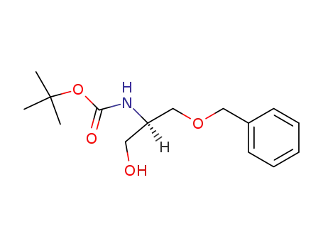 Molecular Structure of 79069-15-1 (N-Boc-(S)-2-amino-3-benzyloxy-1-propanol)