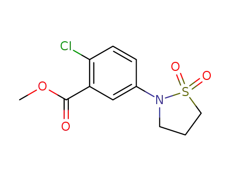methyl 2-chloro-5-(1,1-dioxo-1,2-thiazolidin-2-yl)benzoate