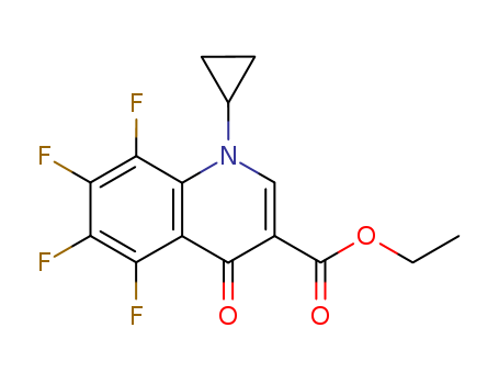 1-cyclopropyl-5,6,7,8-tetrafluoro-1,4-dihydro-4-oxo-3-quinolinecarboxylic acid,ethyl ester