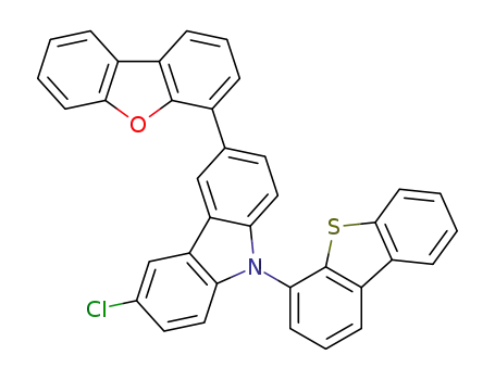 3-chloro-6-(dibenzo[b,d]furan-4-yl)-9-(dibenzo[b,d]thiophen-4-yl)-9H-carbazole