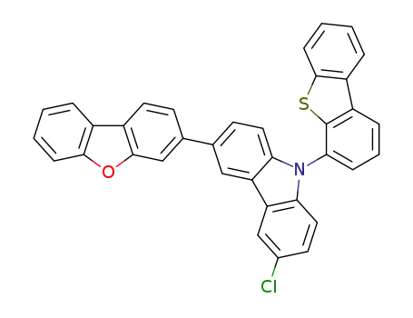 3-chloro-6-(dibenzo[b,d]furan-3-yl)-9-(dibenzo[b,d]thiophen-4-yl)-9H-carbazole