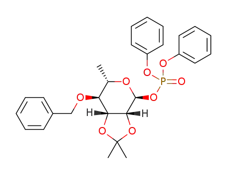 2,3-O-isopropylidene-4-O-benzyl-α-L-rhamnopyranosyl diphenylphosphate