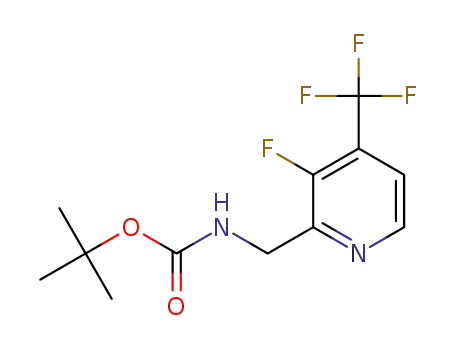 tert-butyl (1-(3-fluoro-4-trifluoromethylpyridin-2-yl)methyl)carbamate