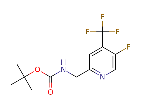 tert-butyl (1-(5-fluoro-4-trifluoromethylpyridin-2-yl)methyl)carbamate