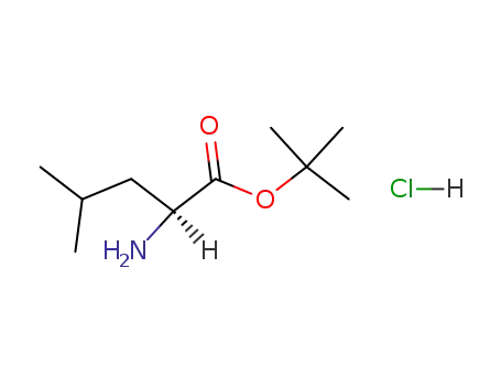 Molecular Structure of 2748-02-9 (L-Leucine tert-butyl ester hydrochloride)