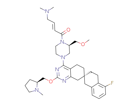 (E)-4-(dimethylamino)-1-((R)-4-((R)-5-fluoro-2’-(((S)-1-methylpyrrolidin-2-yl)methoxy)-3,4,5’,8’-tetrahydro-1H,6’H-spiro[naphthalene-2,7’-quinazolin]-4’-yl)-2-(methoxymethyl)piperazin-1-yl)but-2-en-1-one