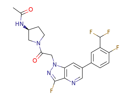 (S)-N-(1-(2-(6-(3-(difluoromethyl)-4-fluorophenyl)-3-fluoro-1H-pyrazolo[4,3-b]pyridin-1-yl)acetyl)pyrrolidin-3-yl)acetamide