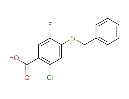 4-(benzylthio)-2-chloro-5-fluorobenzoic acid