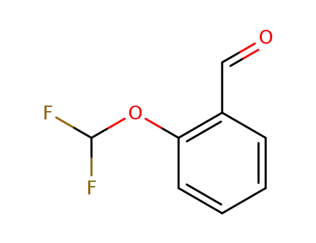 Molecular Structure of 71653-64-0 (2-(DIFLUOROMETHOXY)BENZALDEHYDE)