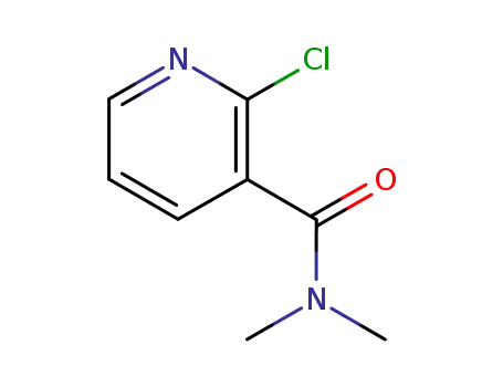 Molecular Structure of 52943-21-2 (2-CHLORO-N,N-DIMETHYL-3-PYRIDINECARBOXAMIDE)