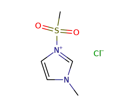 Molecular Structure of 62959-51-7 (1H-Imidazolium, 1-methyl-3-(methylsulfonyl)-, chloride)