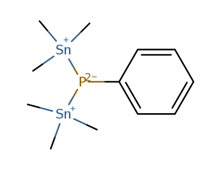 Molecular Structure of 30404-92-3 (Phosphine, phenylbis(trimethylstannyl)-)