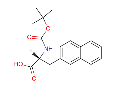 Molecular Structure of 76985-10-9 (Boc-3-(2-Naphthyl)-D-alanine)