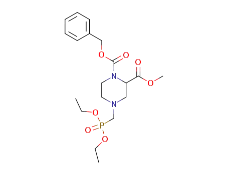 4-(Diethoxy-phosphorylmethyl)-piperazine-1,2-dicarboxylic acid 1-benzyl ester 2-methyl ester