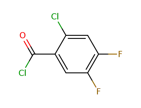 Molecular Structure of 121872-95-5 (2-CHLORO-4,5-DIFLUOROBENZOYL CHLORIDE)