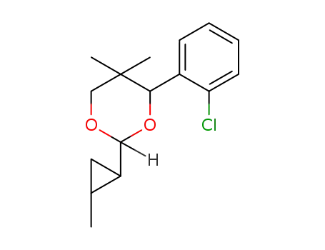 (2S,4S)-(-)-4-(2-chlorophenyl)-5,5-dimethyl-2-(trans-2-methylcyclopropyl)-1,3-dioxane